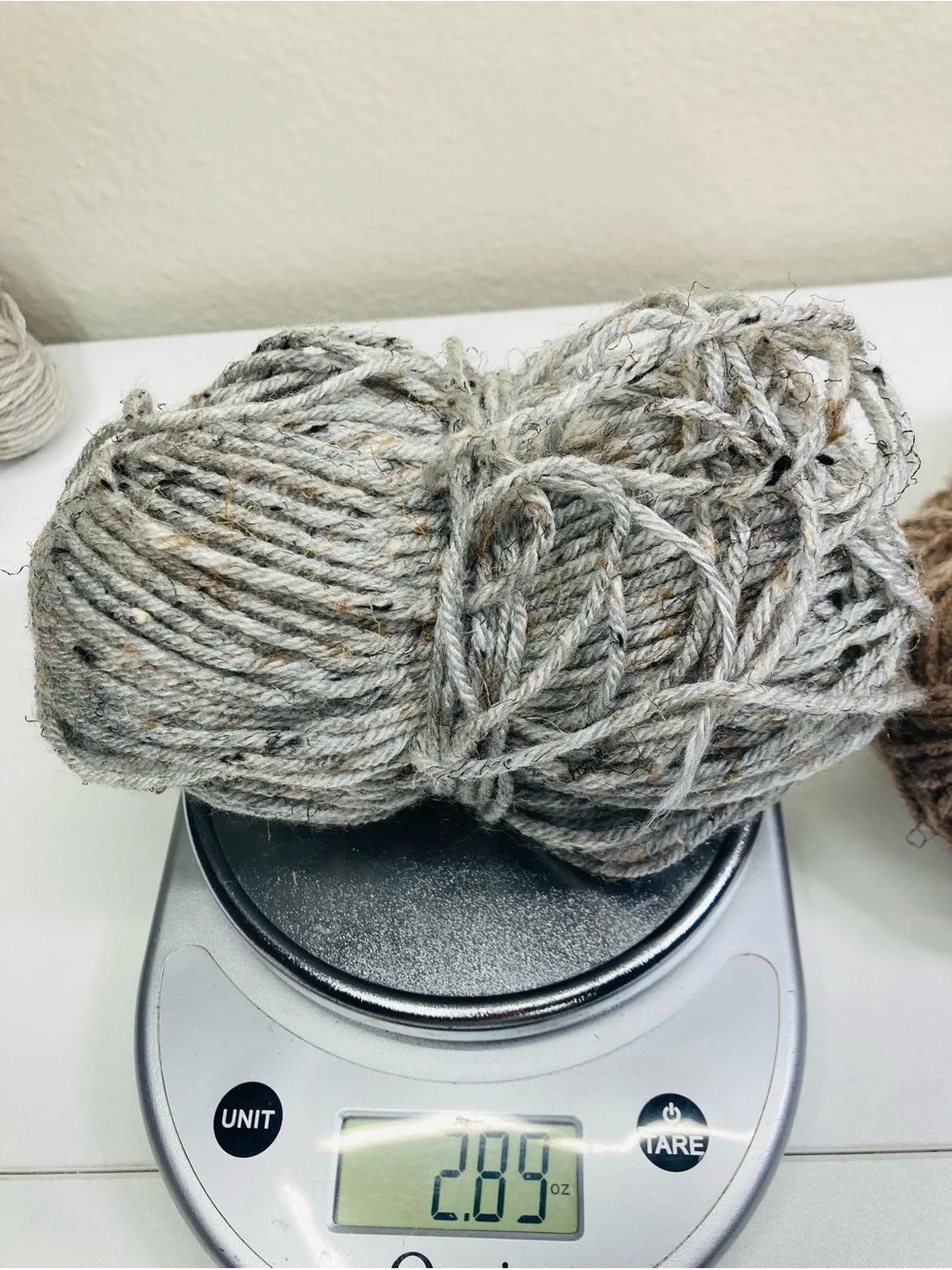 ~11.3 oz Suspected Wool Ease Neutral Tweed Wool Blend Yarn Skeins